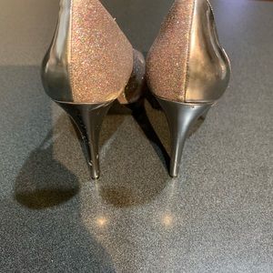 Marc Fisher peep a boo platform high heels.